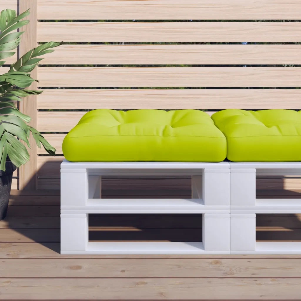 Cuscino per pallet | Cuscini per sedie Verde Brillante 60x60x12 cm in Tessuto