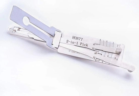 Kit di attrezzi per sloten e chiavi per auto 2 in 1 - Decoder e chiave di accedere in acciaio inossidabile