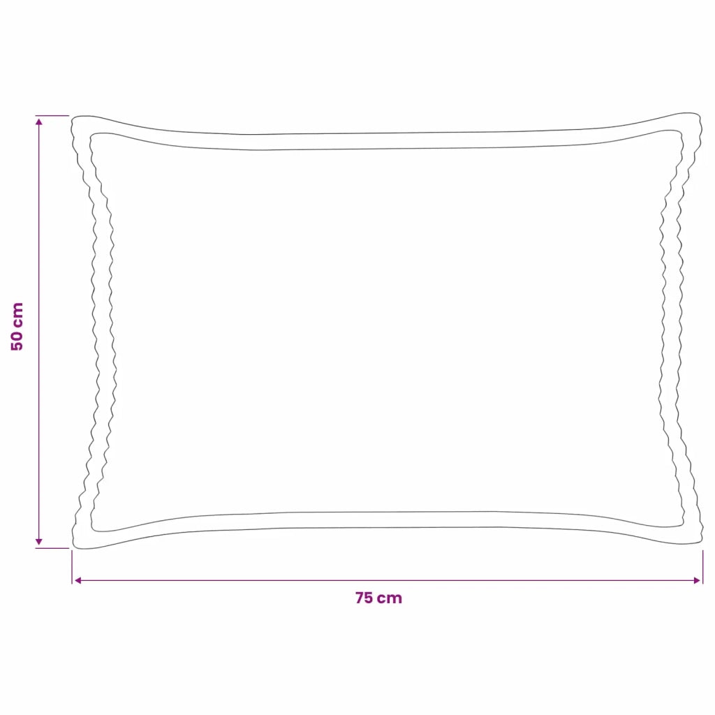Federa 2 pz HOUTEN Verde 50 x 75 cm corduroy 919823