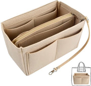 Organizzatore di Borsa in Feltro, Trolley con Scatole Rimovibili, Borse Interne, Organizzatore di Borsa per Borse a Mano (L)