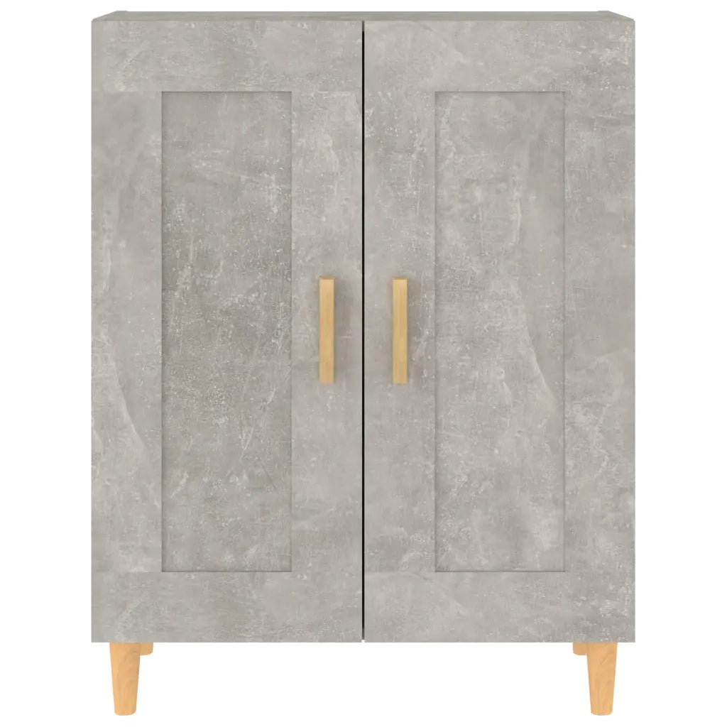 Credenza Grigio Cemento 69,5x34x90 cm in Legno Multistrato 812136