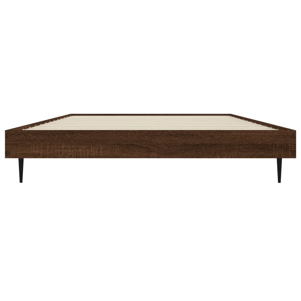 Giroletto senza Materasso Rovere Marrone 90x200cm in Truciolato 832276