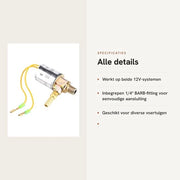 Sistema di compressione pneumatica 12V - Laringa - Air Ride - Fitting 1/4 pollici Barb - Adatto per auto/truck/treno - 100% nuovo - Valvola di compressione