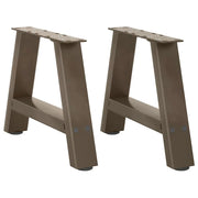 Gambe per Tavolino da CaffÃ¨ a Forma di A 2 pz 30x(30-31) cm Acciaio
