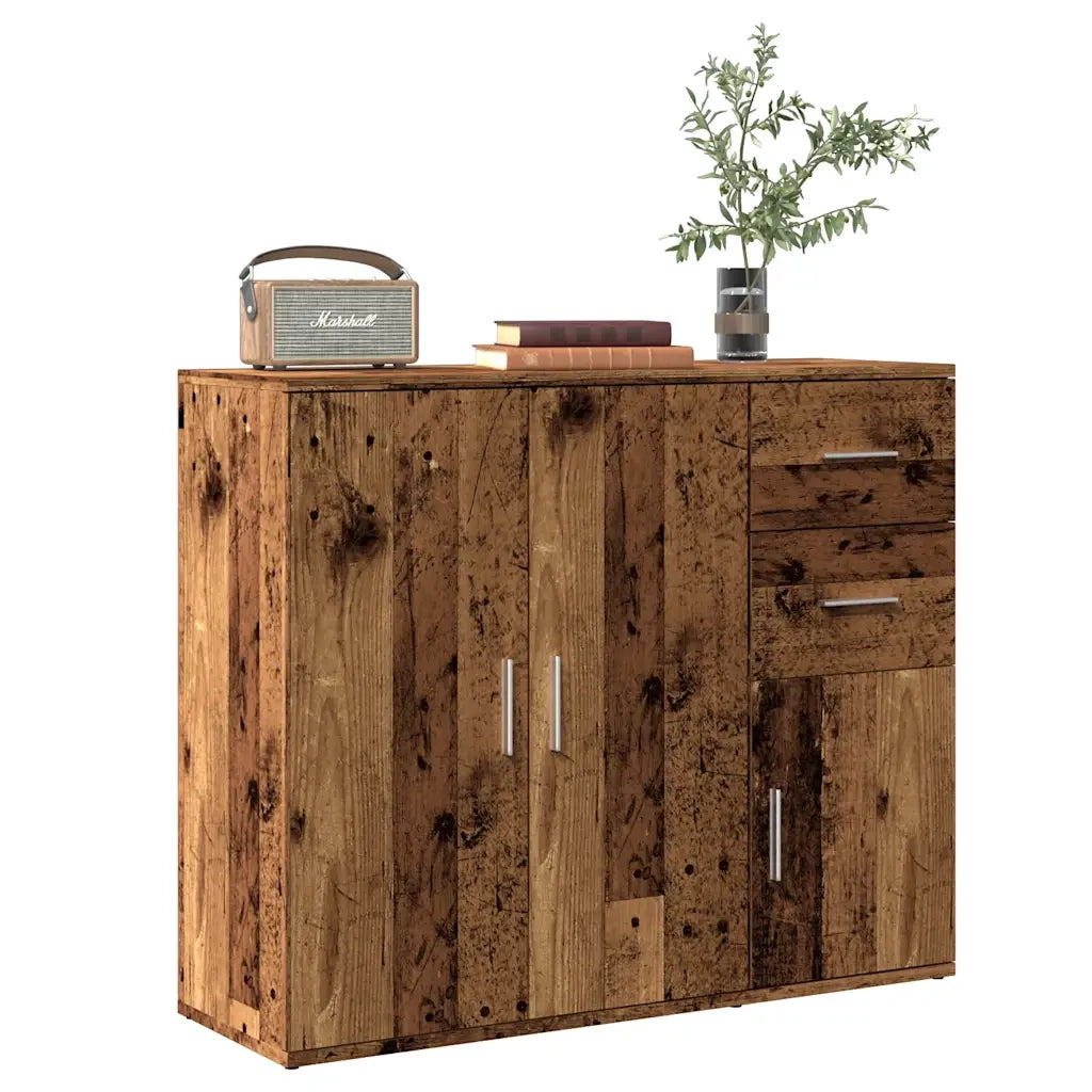 Credenza Legno Antico 91x29,5x75 cm in Legno Multistrato 855906