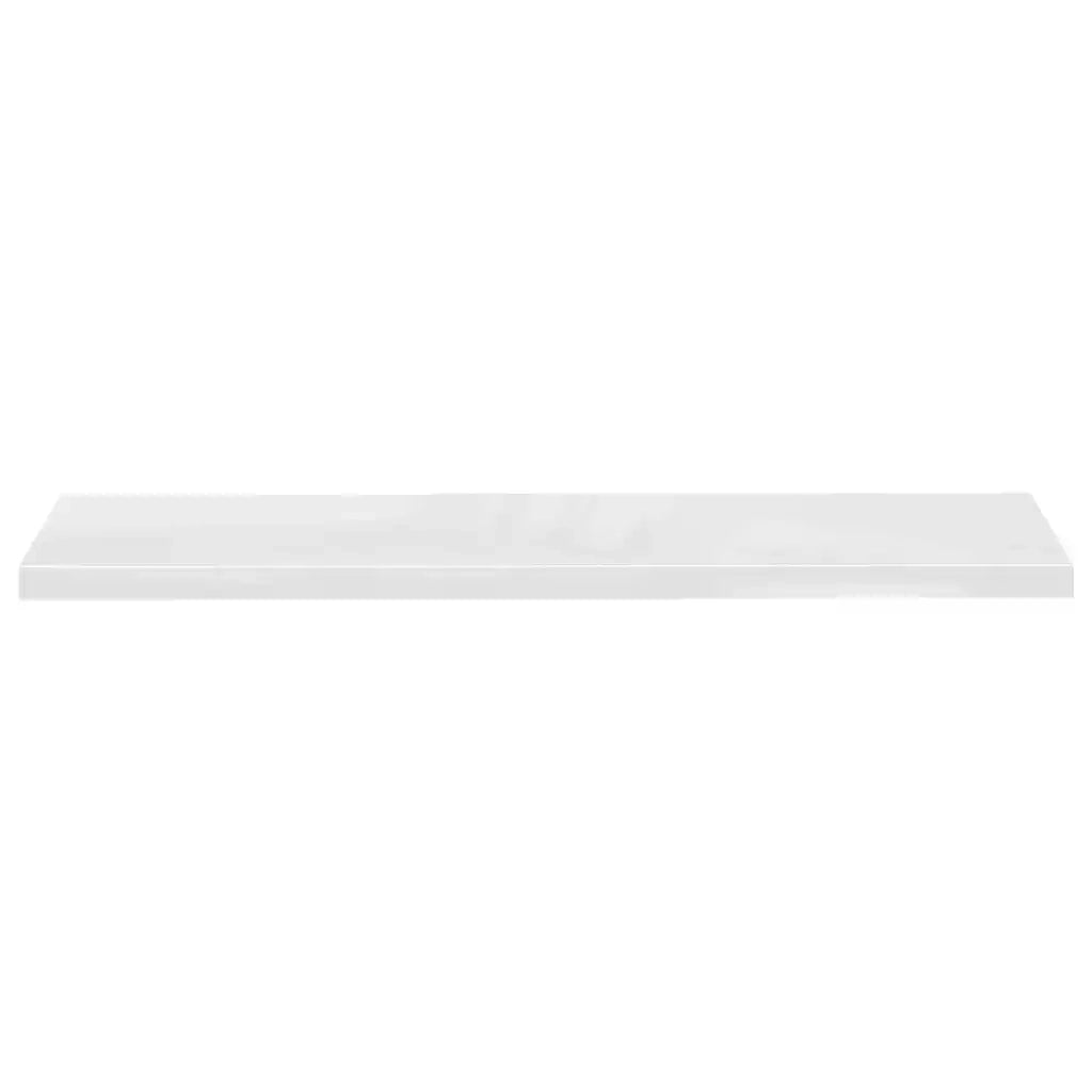 Scaffali a Parete 4 pz Bianco Lucido 120x23,5x3,8 cm in MDF cod mxl 33743