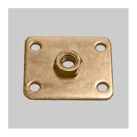 PIASTRA CON DADO SALDATO   M10 - 50x60x3 mm