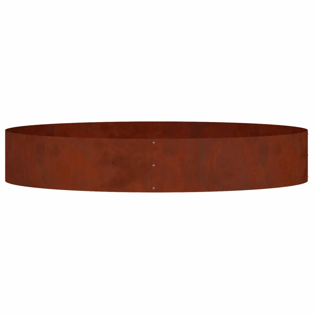 Anello per vaso 5 pz-Set di 5 Supporto per Vaso Marrone 120 x 120 x 20 cm Acciaio CorTen