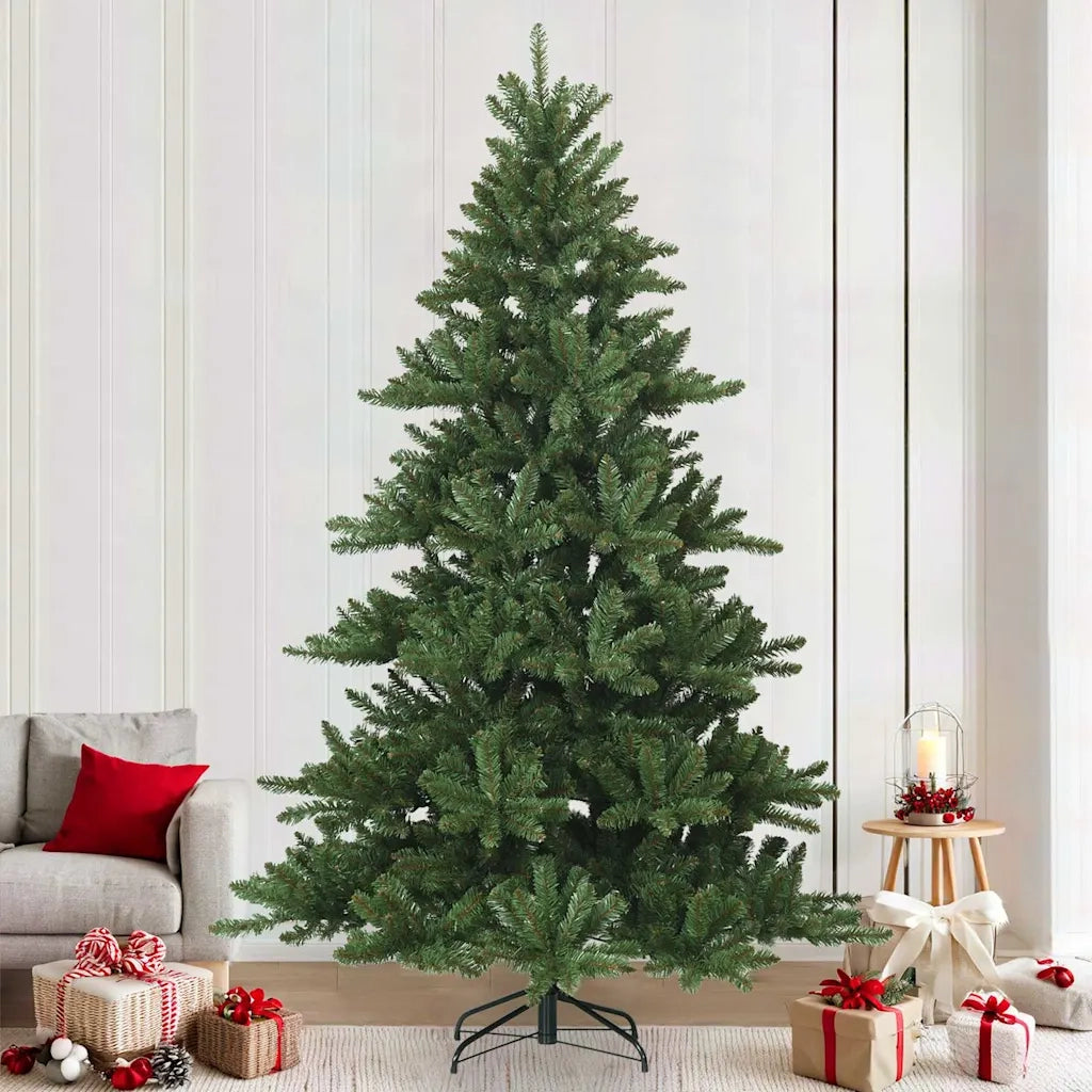 Albero di Natale Artificiale con Rami Pieghevoli Verde 240 cm 42019325
