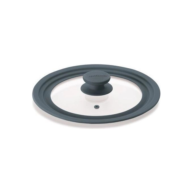 Tescoma 619121 coperchio per pentola Rotondo Grigio, Trasparente