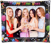 Supporto per foto gonfiabile 75x65 cm - Decorazione per il nuovo anno - Supporto per selfie - Decorazione per il nuovo anno - Imbottito acqua - Pompa manuale per aria