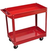 Carrello da officina rosso con capacità di carico di 100 kg per attrezzi da garage officina e fai da te (3402077)