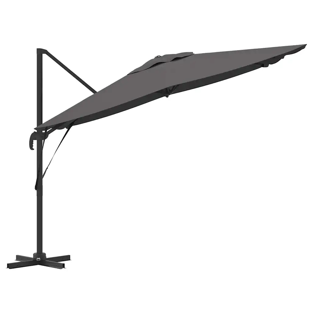 Parasole Roma-Ombrellone da giardino Antracite 286 x 284 x 265 cm