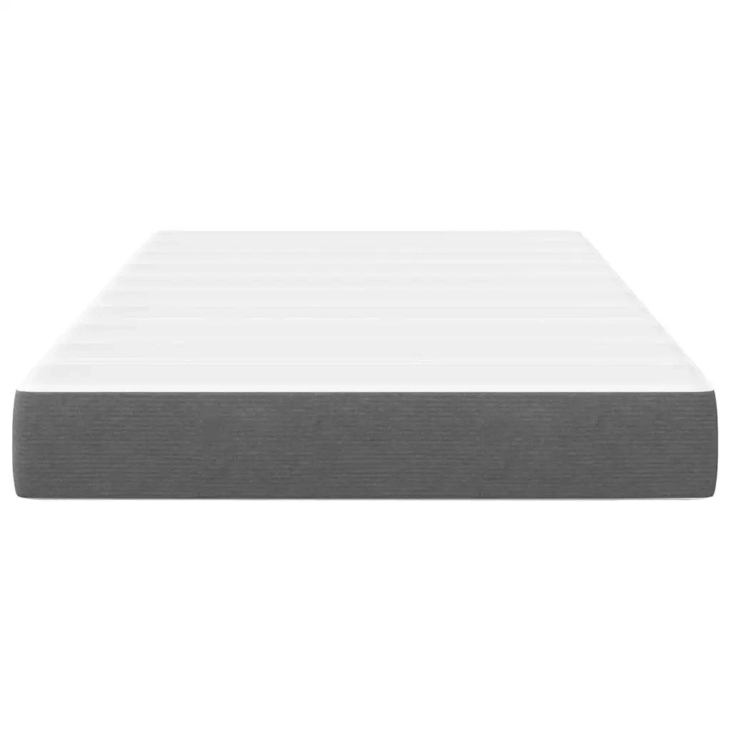 Materasso da Letto Grigio chiaro 120 x 190 cm Tessuto 42008276