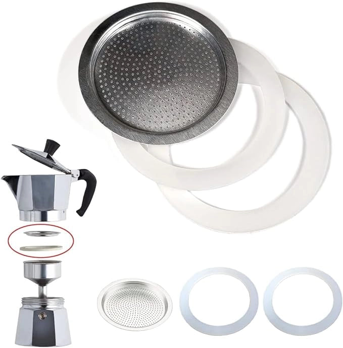 FILTRO E GUARNIZIONI PER CAFFETTIERA 3 tazze