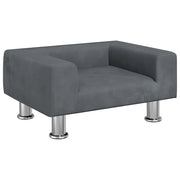 Divano | Divano da soggiorno | Sofa per Bambini Grigio Scuro 50x40x26,5 cm in Velluto