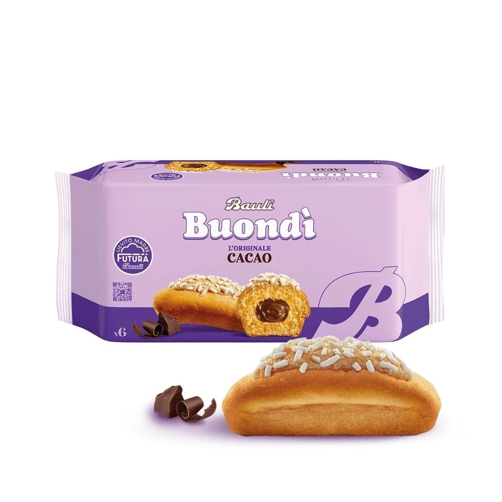 Bauli buondi' al cacao in confezione da 6 merendine - 258 grammi totali