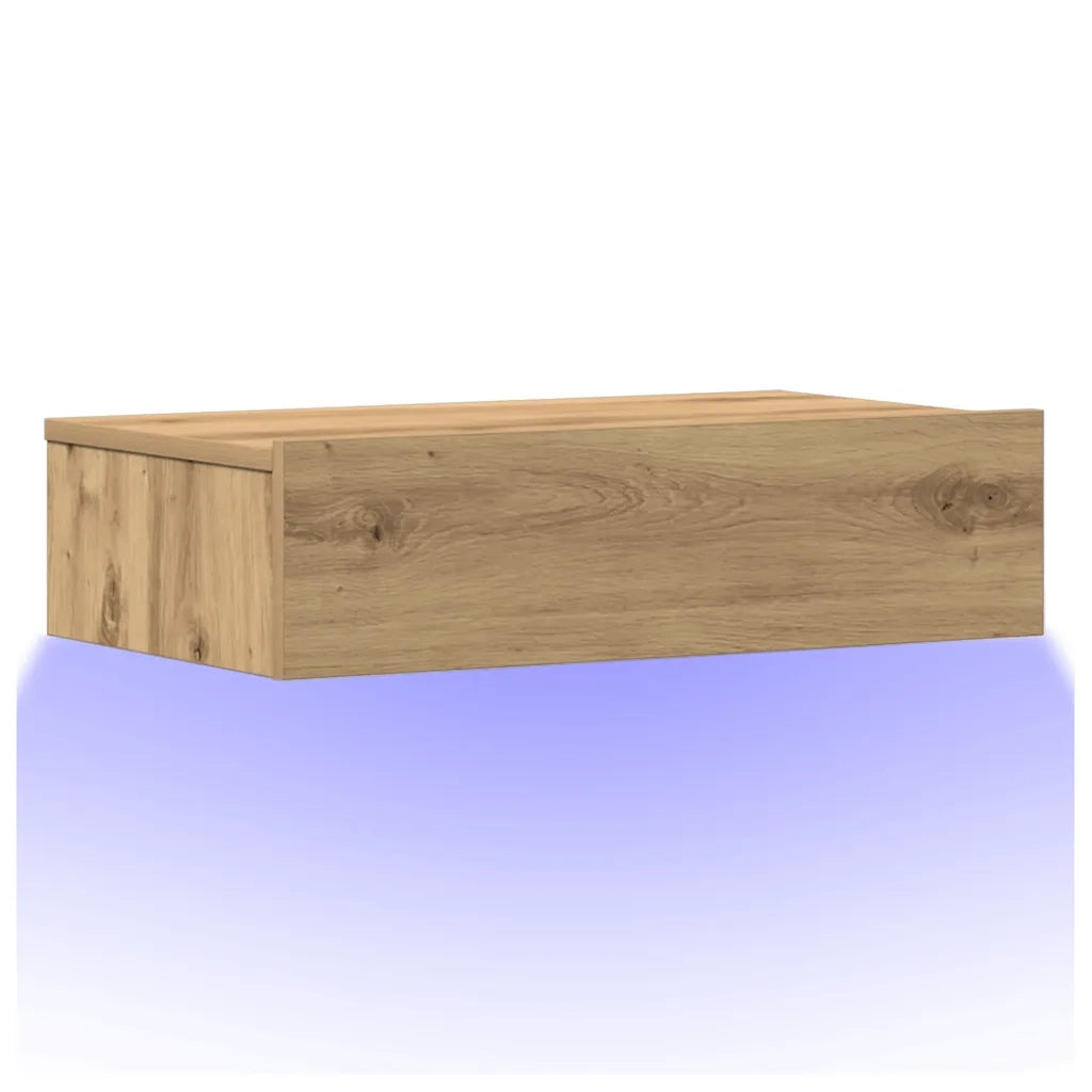 Comodino Rovere Artigianale 60x35 cm in Legno Multistrato 3329160
