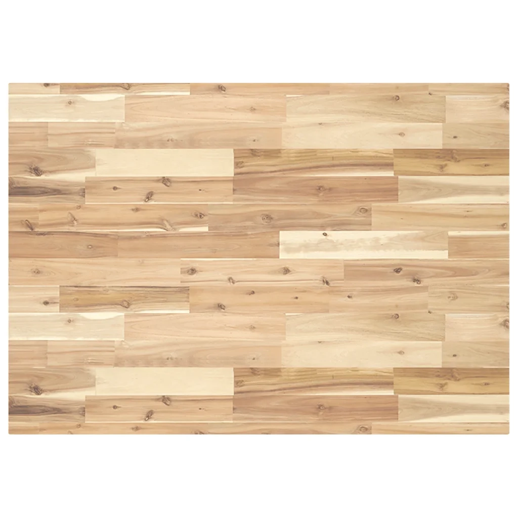 Piano Tavolo Rettangolare 100x70x4cm Legno Massello di Acacia