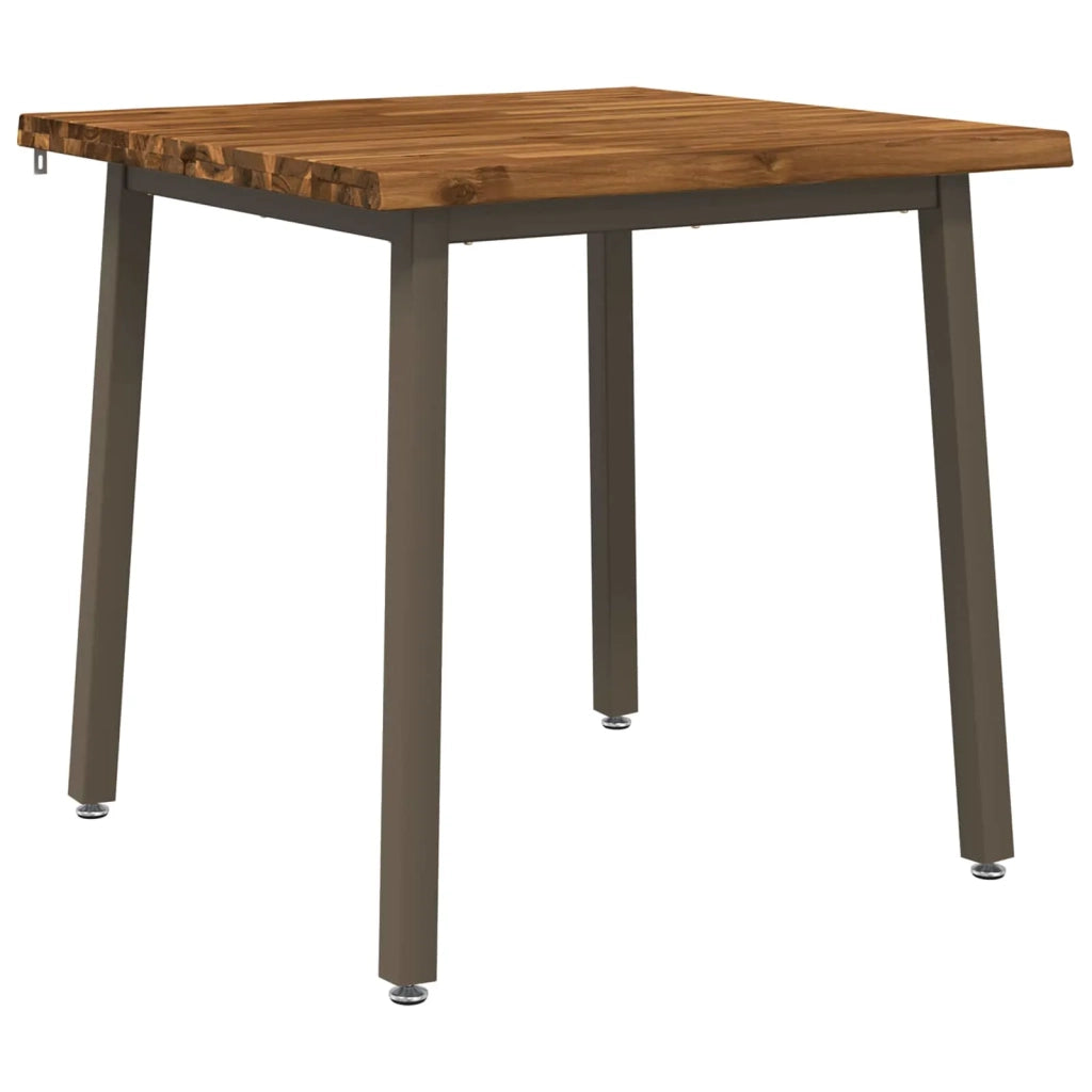 60 x 55 x 75 cm Legno di Acacia Massello Naturale e Caffè 937463