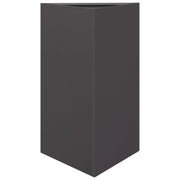 Fioriera rialzata per piante fiori terrazza giardino triangolare 50 x 43 x 75 cm acciaio nero 02_0038816