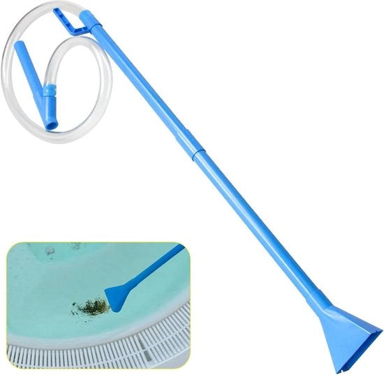 Pulitore per vasca idromassaggio a mano con tubo flessibile - manuale - sgonfiabile - a mano - per vasche idromassaggio e spa - aspira erba e foglie