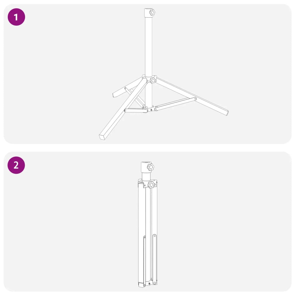 Supporto Parasol Bianco Acciaio for 25-32 mm Pole 42010379