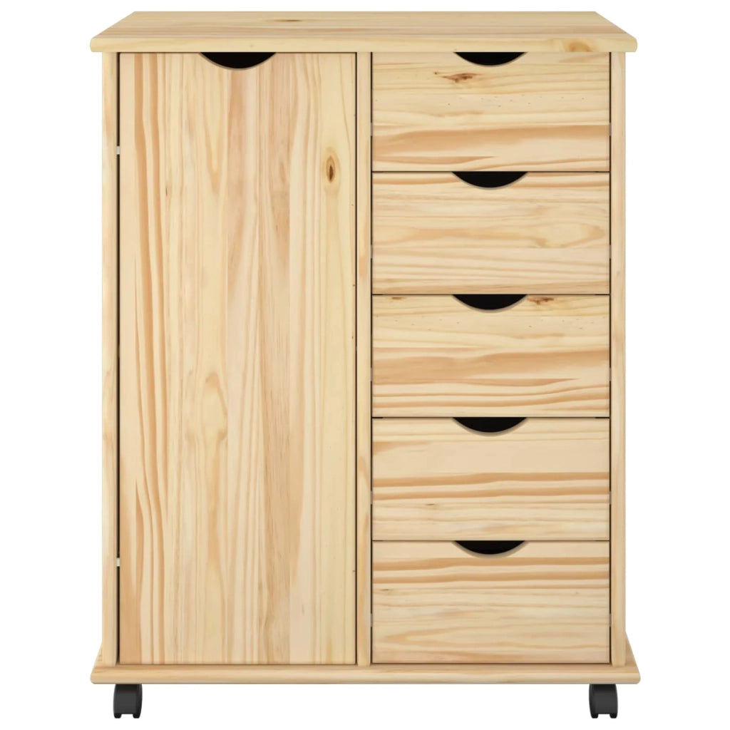 Mobile con Ruote con ruota Marrone 63,5 x 39 x 79 cm 42032393