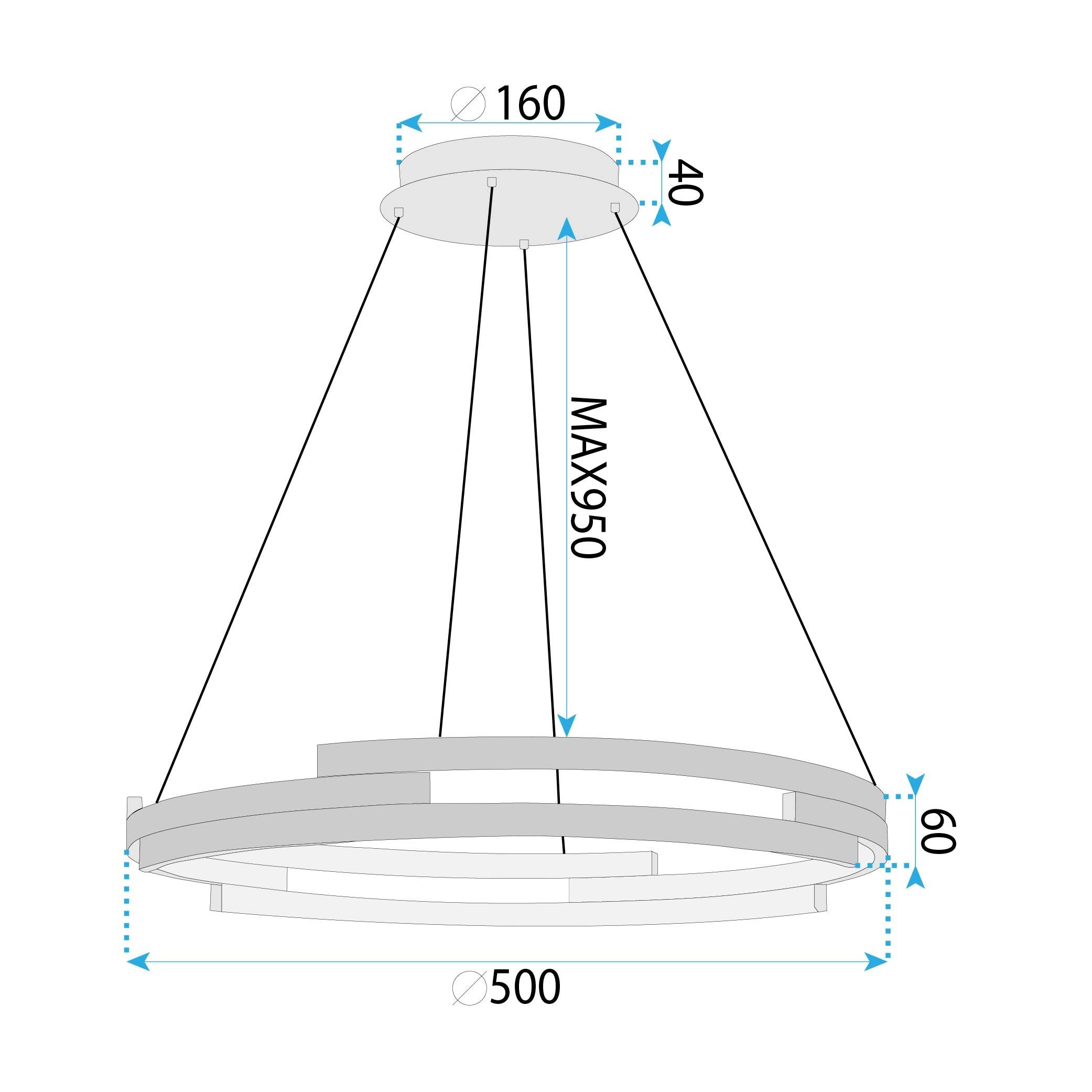 Lampada Da Soffitto G127-cp 50cm Gold