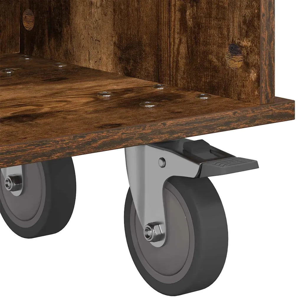 Supporto TV 100 x 35 x 35 cm Rovere fumé Legno ingegnerizzato 891036