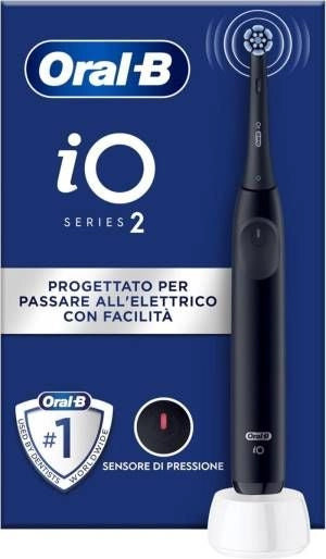 Oral-b io 2 adulto spazzolino rotante nero - 1410043286