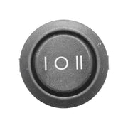 Interruttore universale rotondo 3 pin fi 20mm con punto morto ON-OFF-ON I-O-II 6A 250VAC/10A 125VAC