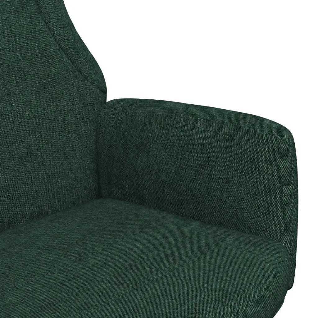 Poltrona Relax Verde Scuro in Tessuto 341399