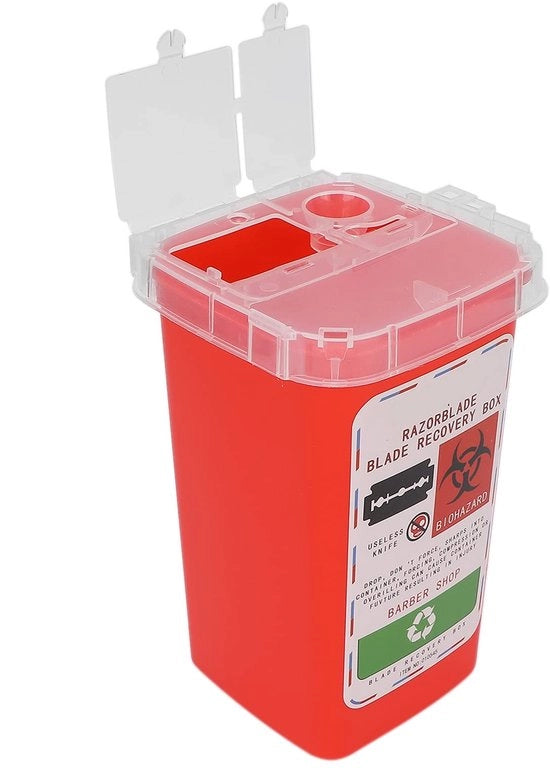 Contenitore per Rasoi Milieuvriende - Resistente ai Chimici - Chiusura Sicura - Ideale per Contenitori per Rasoi - Contenitore per Rasoi per Barbiere