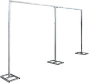 Struttura di tenda per matrimoni in metallo 3x6m/10x20ft, telaio per tenda di sfondo pesante, cornice per tenda di sfondo con fotografia, kit di decorazione con palloncini e fiori.