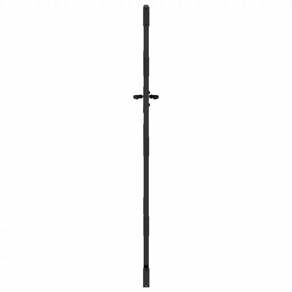 Cancello da giardino con blocco Nero 85 x 200 cm CFW6717428