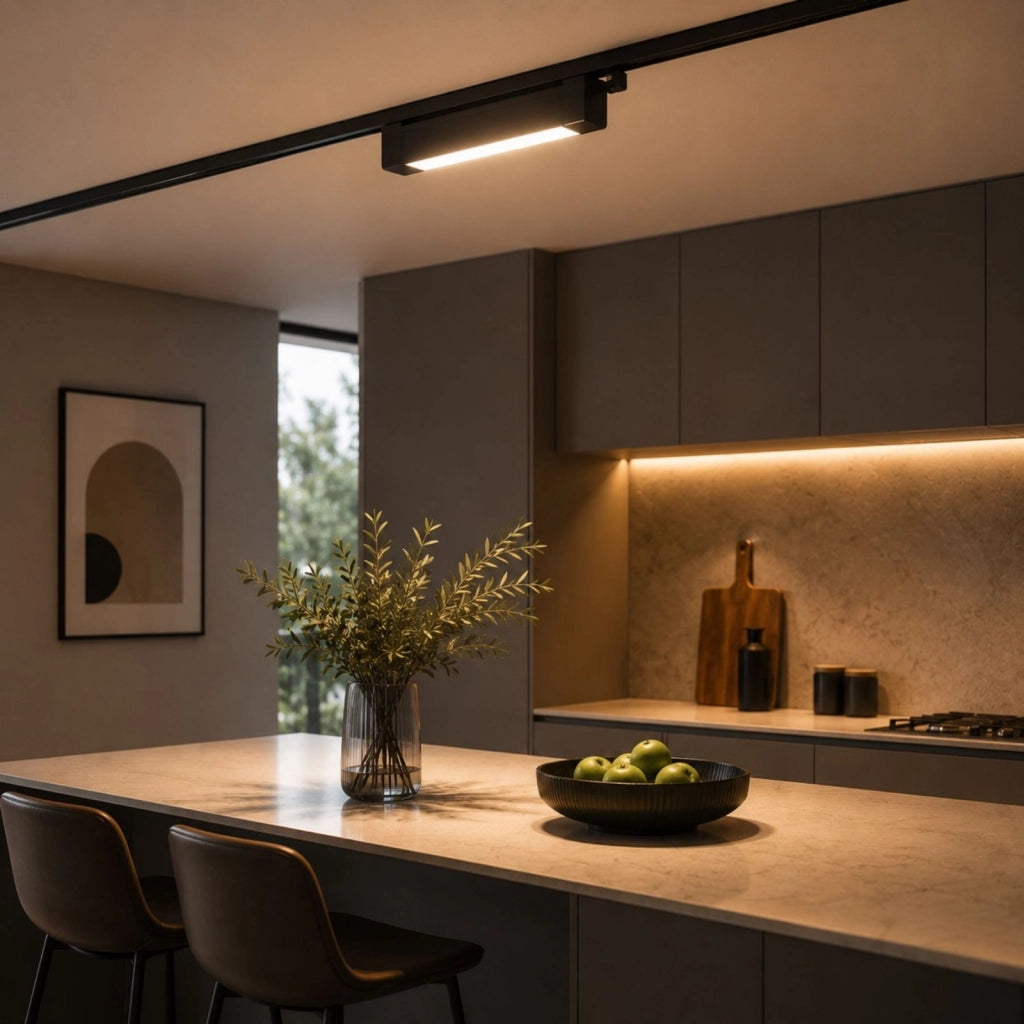 Faro Led Binario Monofase, Nero Lineare 61cm 28W 2800lm 120° Orientabile, Disponibili 3000K 4000K (Bianco Caldo 3000K)