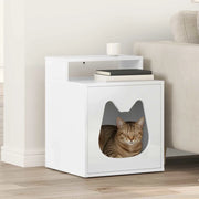 Casa per Gatti Bianco Lucido 42,5 x 40 x 53,5 cm 8000693