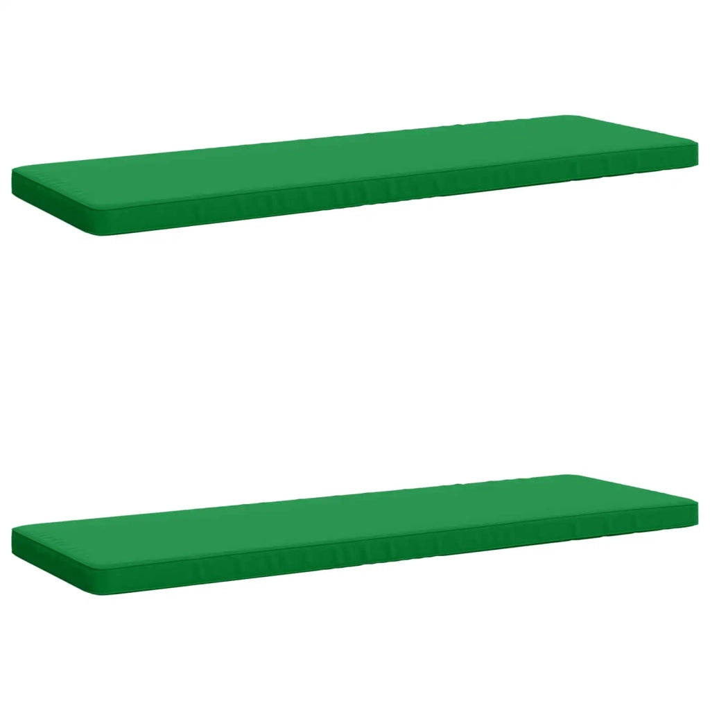 Cuscini per Panchina a 2 Pezzi VUGHT 2 pz 100% Poliestere Verde 952021