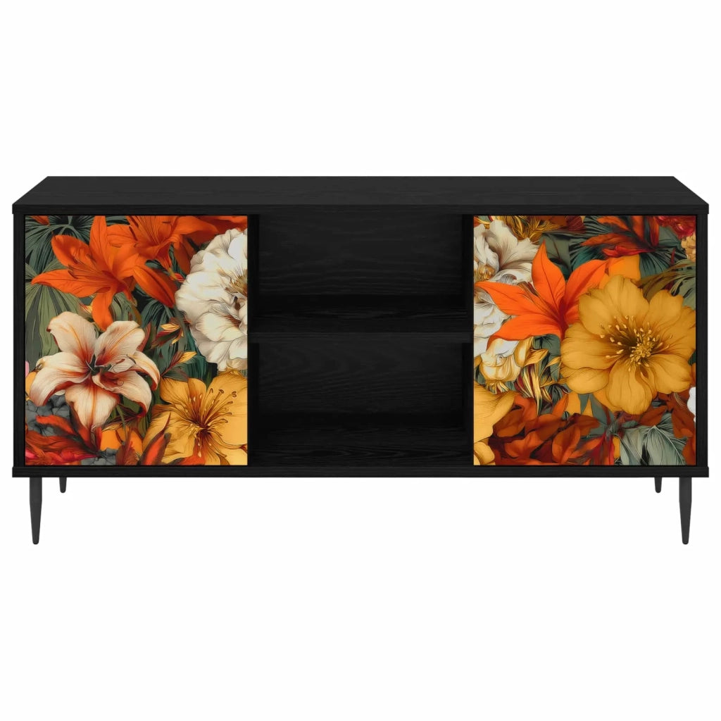 Mobile TV GENNEP 102 x 33 x 51 cm Rovere Nero 8007055