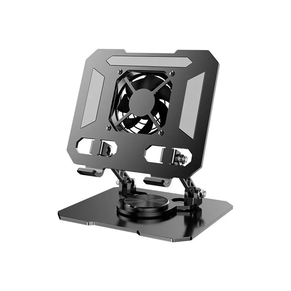 Trade Shop - Supporto Regolabile Per Smartphone Tablet Con Ventola Raffreddamento Rotazione 360° Q-zj268 -