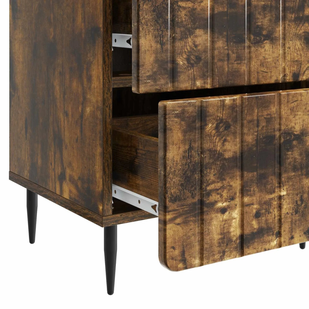 Armadio da Notte Rovere Fumo 43 x 34,5 x 49,5 cm 894305