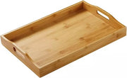 Dishiera in Legno con Manico - Tavola da Colazione Moderna - 1 Pezzo - 38 x 25 x 5 CM