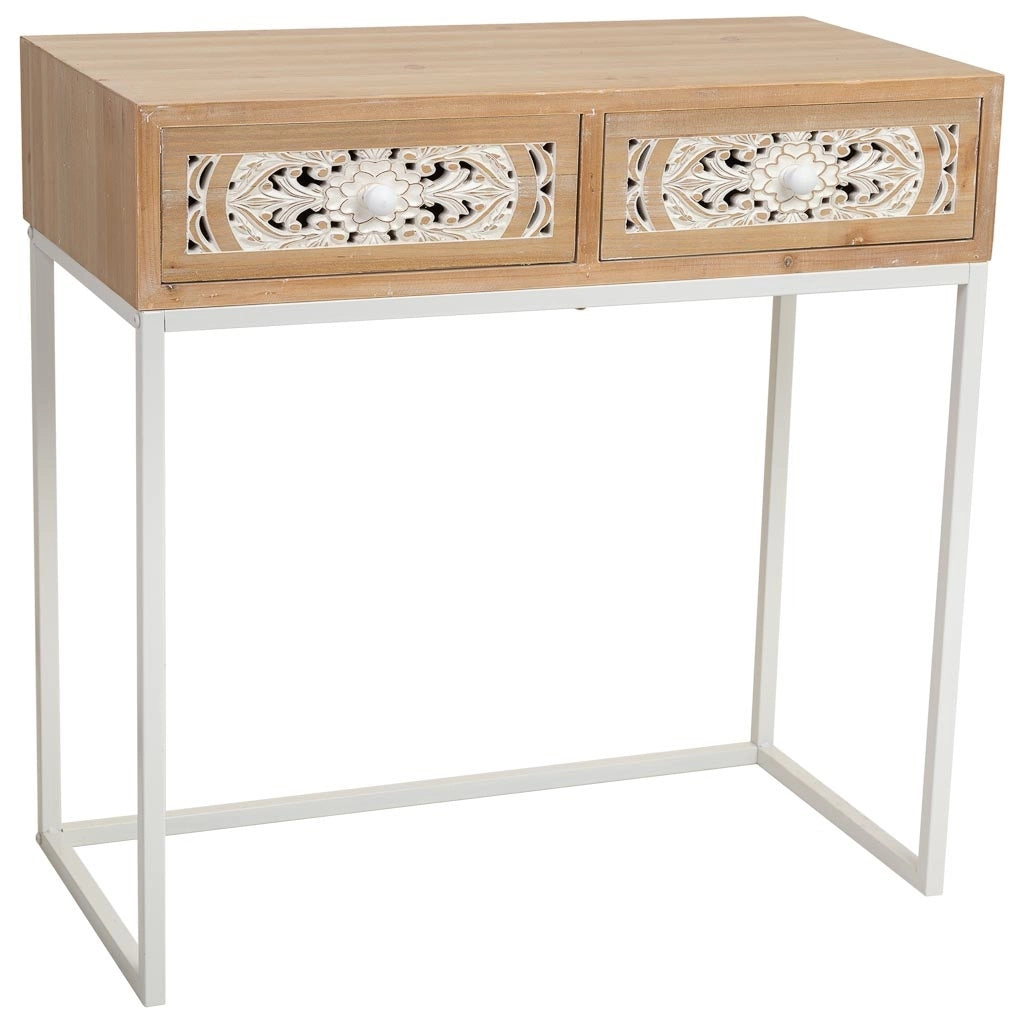 Mobile da ingresso in legno marrone 80x42x79