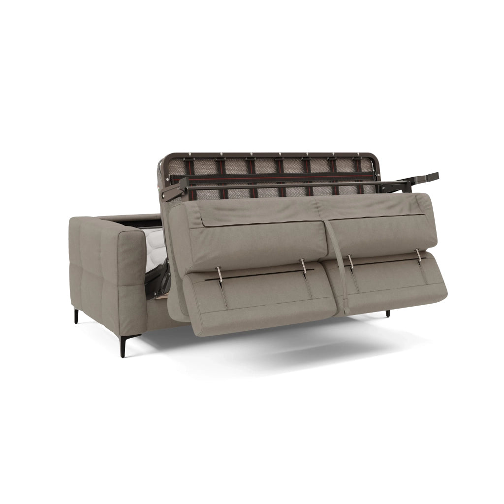 Gardenia Divano letto materasso alto 18 cm con poggiatesta reclinabili e rivestimento impermeabile T02 178 cm (mat. 120x197) beige