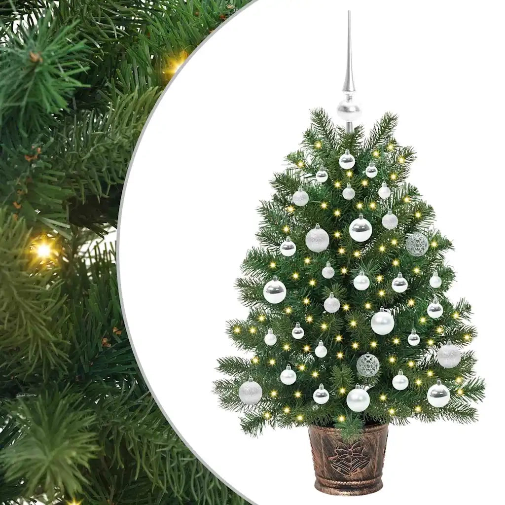 Albero di Natale artificiale con 150 LED Verde 95 cm PE e PVC 3397320