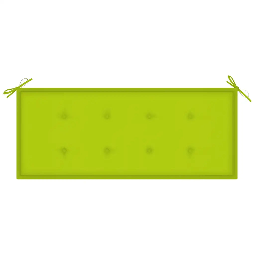 Panchina da Giardino 2 Posti e Cuscino 120cm Massello Eucalipto 3060980
