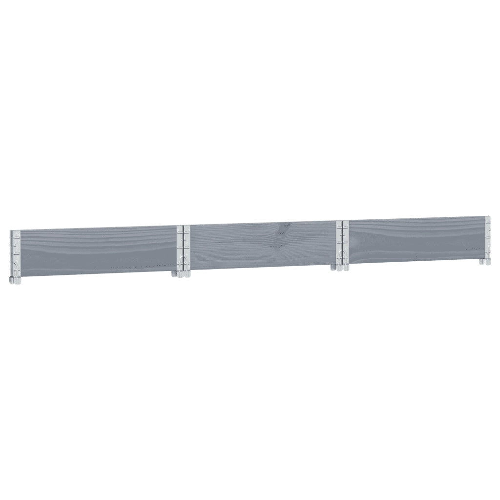 Fioriera Rialzata Esagonale Grigia 160x160cm Legno di Pino 4010319