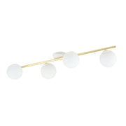 Plafoniera Emibig Splendi 4 4xE14 oro/bianco 100cm