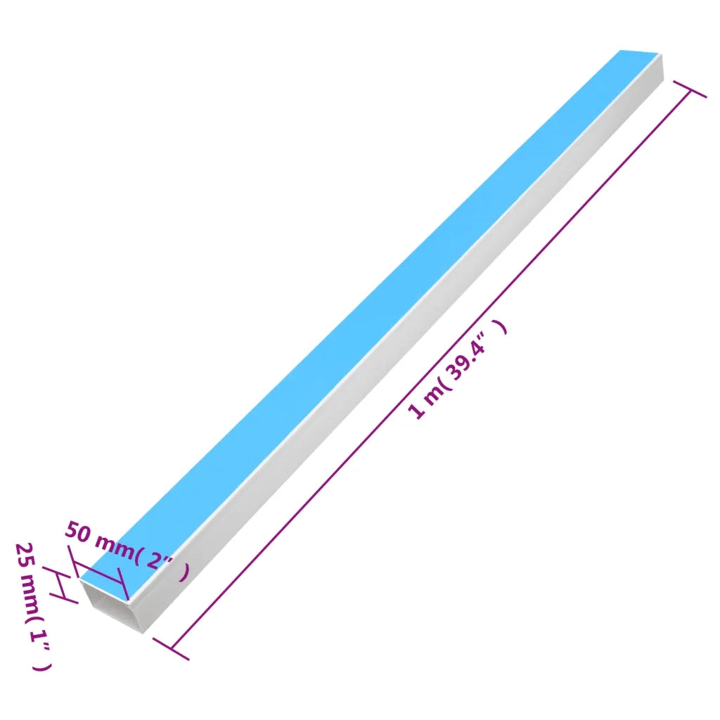 Canalina per Cavi Autoadesiva 50x25 mm 10 m in PVC CFW3961699